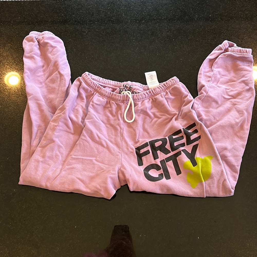 Free city purple sweatpants (size XS)